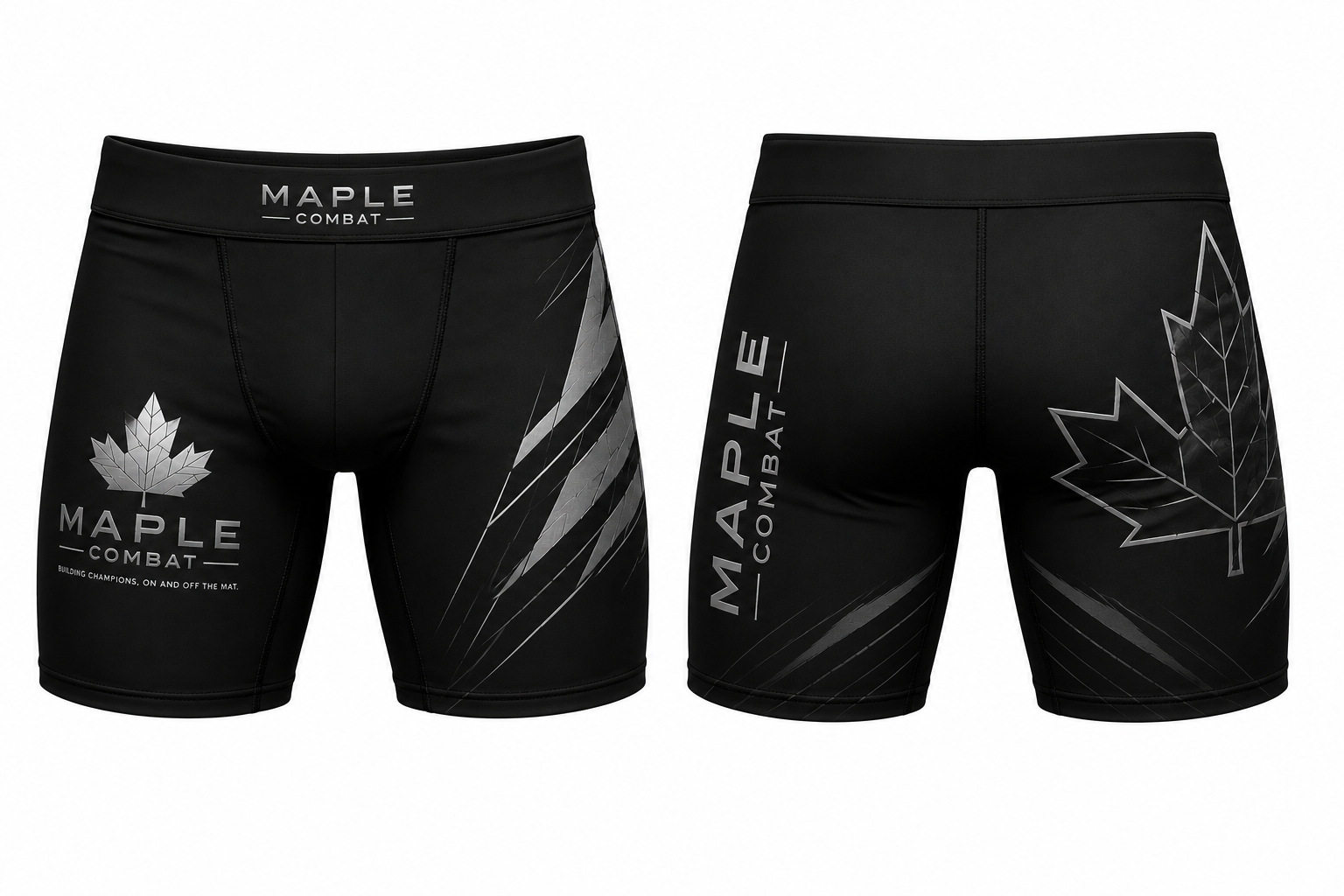 Maple Combat compression shorts slash