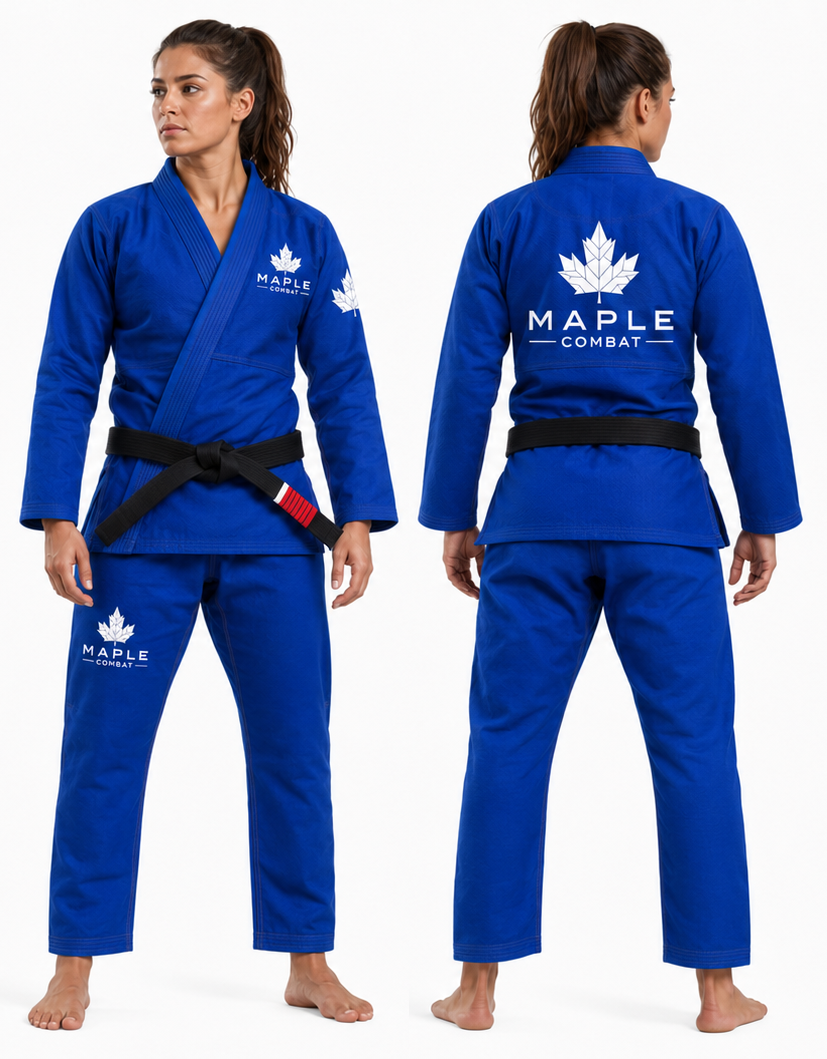 Maple Combat women's blue gi