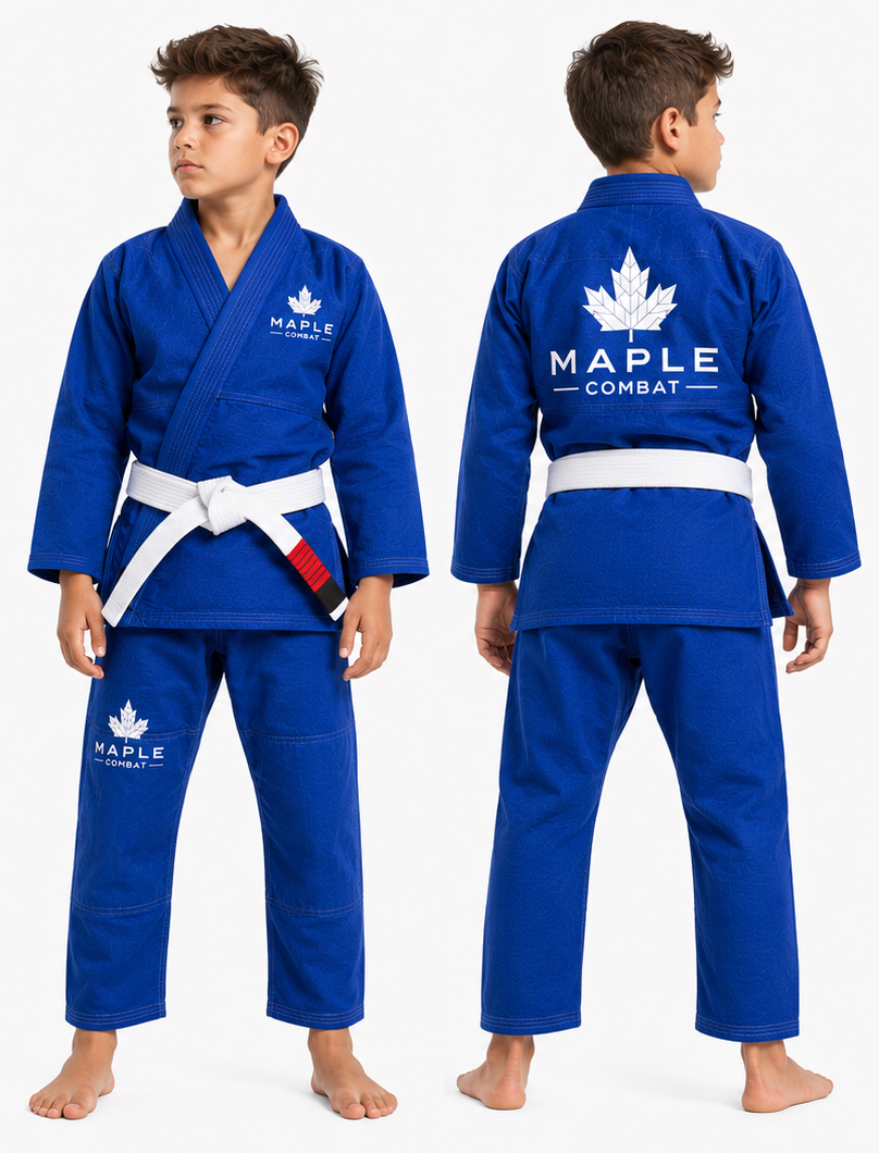 Maple Combat youth blue gi for boys