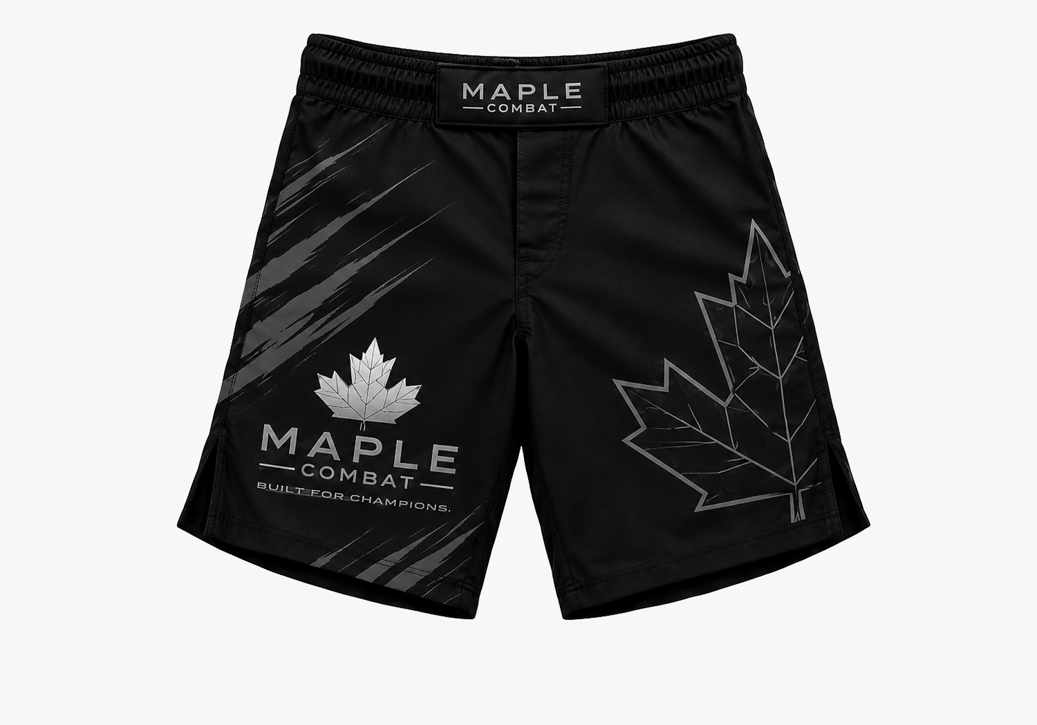 Black Maple Combat fight shorts